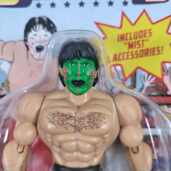 WWE Superstars Series 14 The Great Muta Figure Black (CHASE) Unpunched FSC NEW - Picture 3 of 12